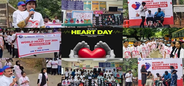 “Uniting Hearts: Sree Abirami College of Nursing Champions World Heart Day 2024”