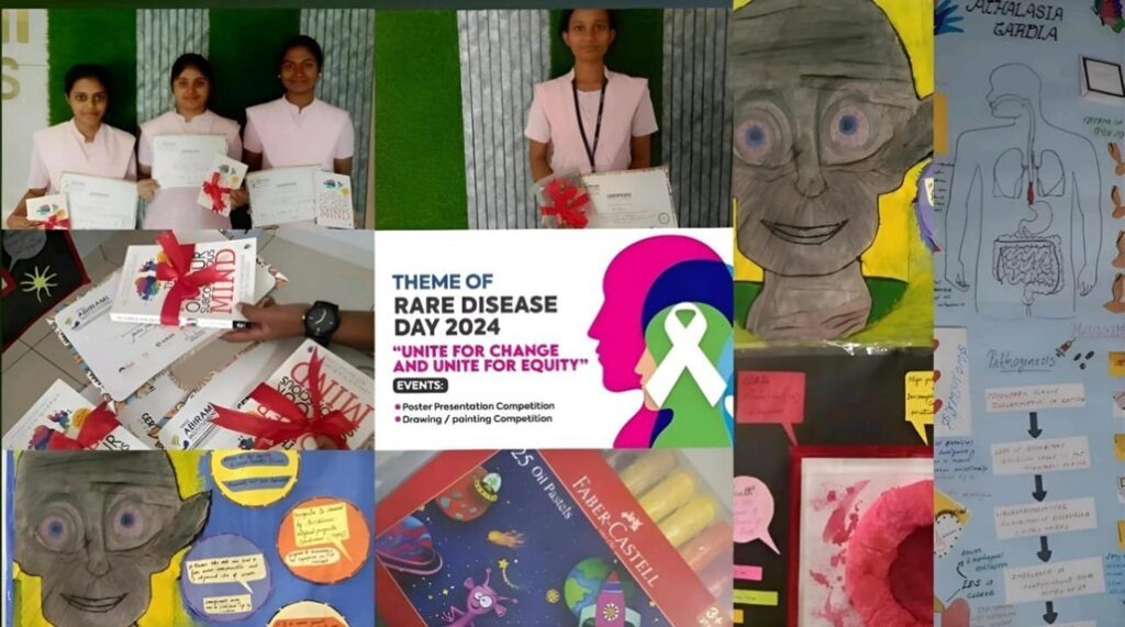 “Uniting for a Cause: Rare Disease Day 2024 Celebrations at Sree Abirami Institutions”